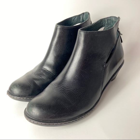 Dansko Bonita Cutout Ankle Boots Booties Size 38 Black - Picture 2 of 11